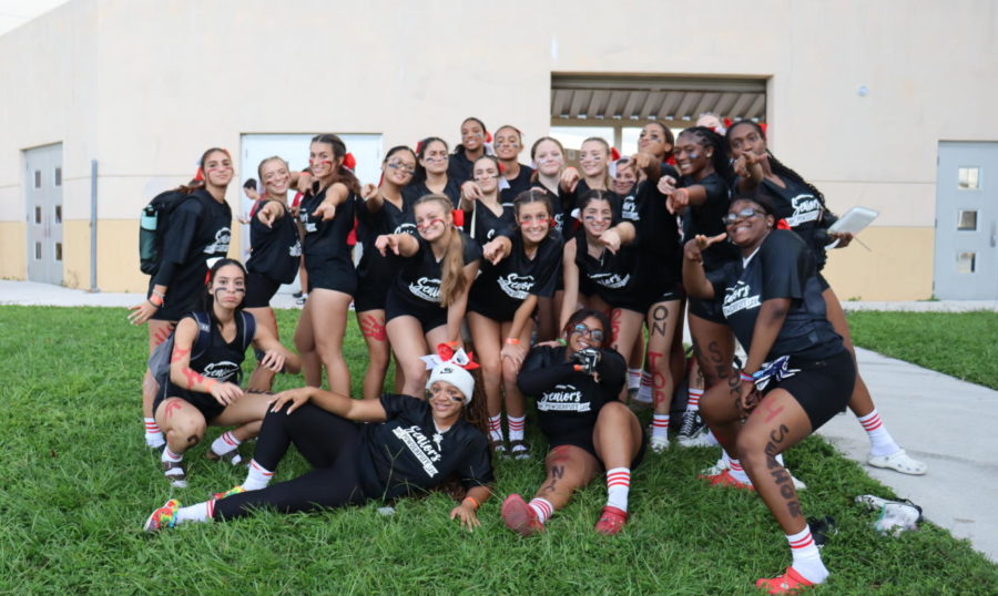 In the last Powderpuff game of their high school years, the senior team brought home the class trophy.