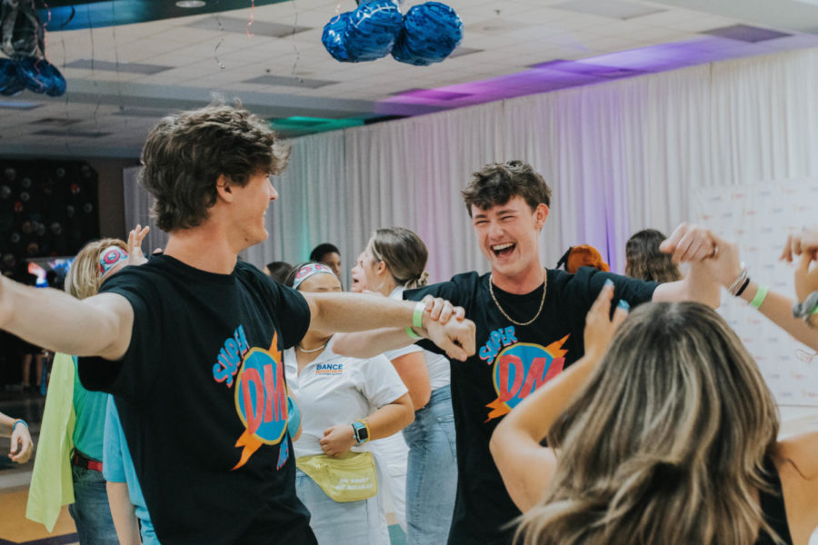  Justin Hersh and Gavin Miller get ready to raise some money and dance the day away all for the kids.